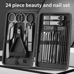 Nail Claw Set High Quality Full Set 24-Piece Set Nail Clippers Household Beauty Tools Ear Digger Dead Skin Cutting Pedicure Tool