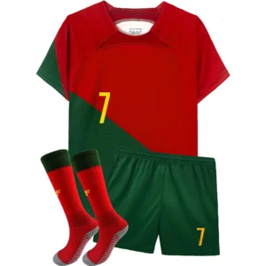 Kids Soccer Training Jersey Set – Breathable T-Shirt, Shorts & Socks Kit for Boys & Girl