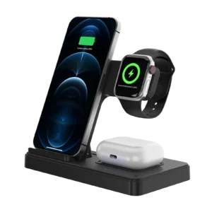 3 In 1 Wireless Charging Station Magnetic Fast Charging 18W Foldable For IPhone 16 15 14 13 12 Pro/Pro Max/Plus/Watch & Airpods