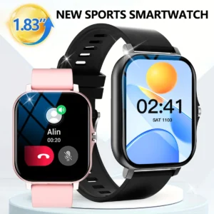 Outdoor Smartwatch – Bluetooth Calling, Fitness Tracker & Sleep Monitor (iOS & Android)