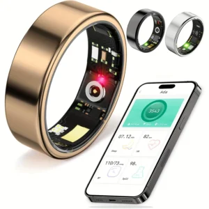 Smart Ring Fitness Tracker – Sleep, Heart Rate & Activity Monitor (iOS & Android)