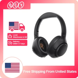 QCY H3 ANC Wireless Headphones Bluetooth 5.4 Hi-Res Audio Over Ear Headset 43dB Hybrid Active Noise Cancellation Earphones 60H