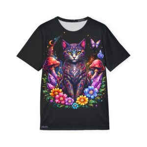 Mystic Cat Floral Sports Jersey