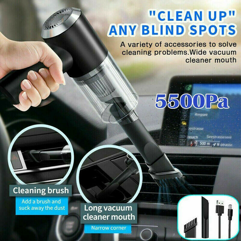 Portable Car Vacuum Cleaner – High Power Cordless Mini Vacuum - Image 9
