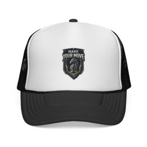 Make Your Move Trucker Cap — Motivational Chess Knight Mesh Hat
