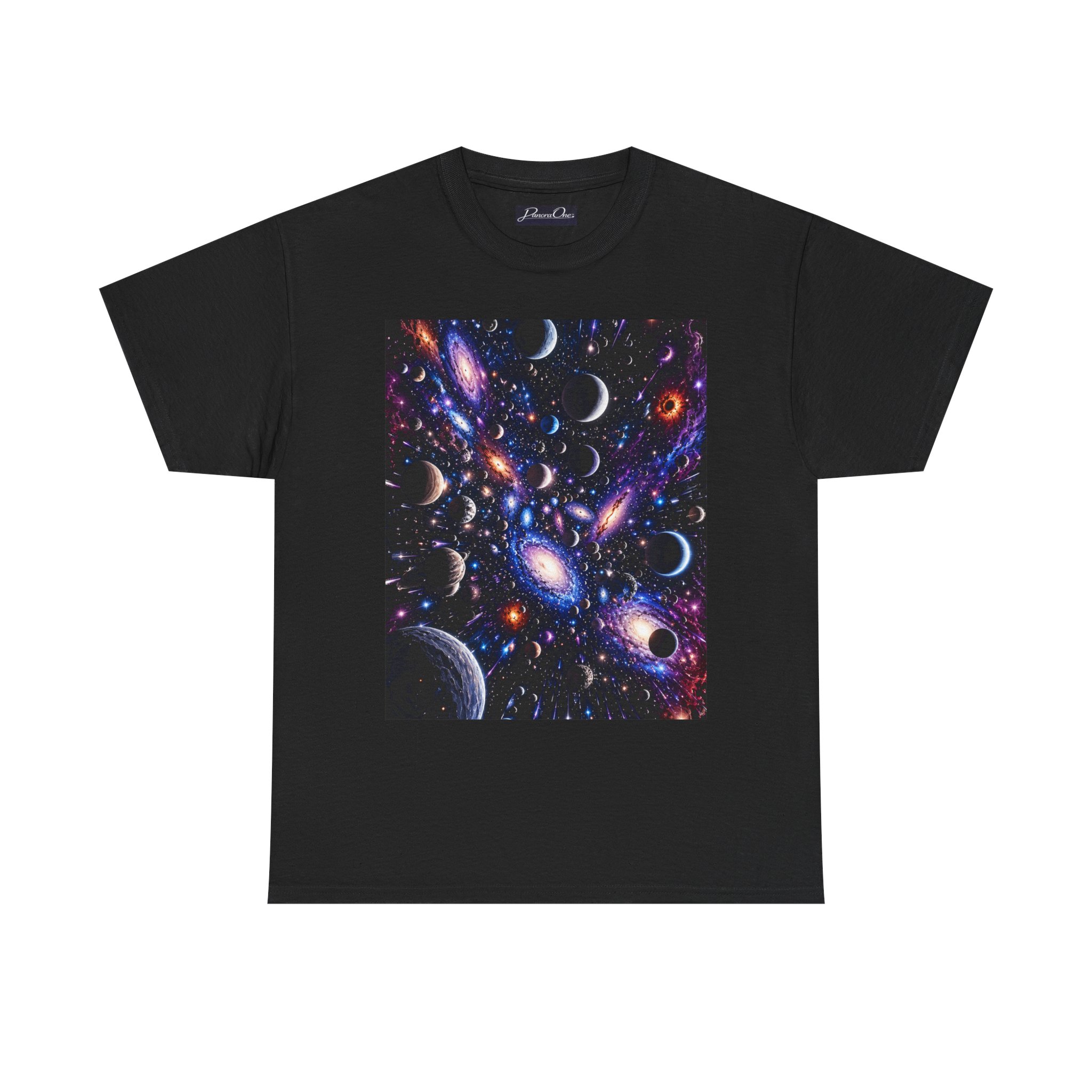 Galaxy Collage T-Shirt — Cosmic Planets & Moons Space Tee - Image 5