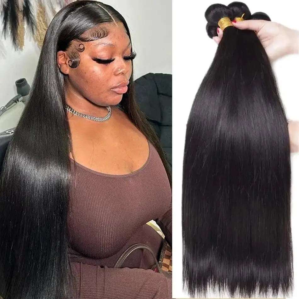 Brazilian Straight Human Hair Extensions
