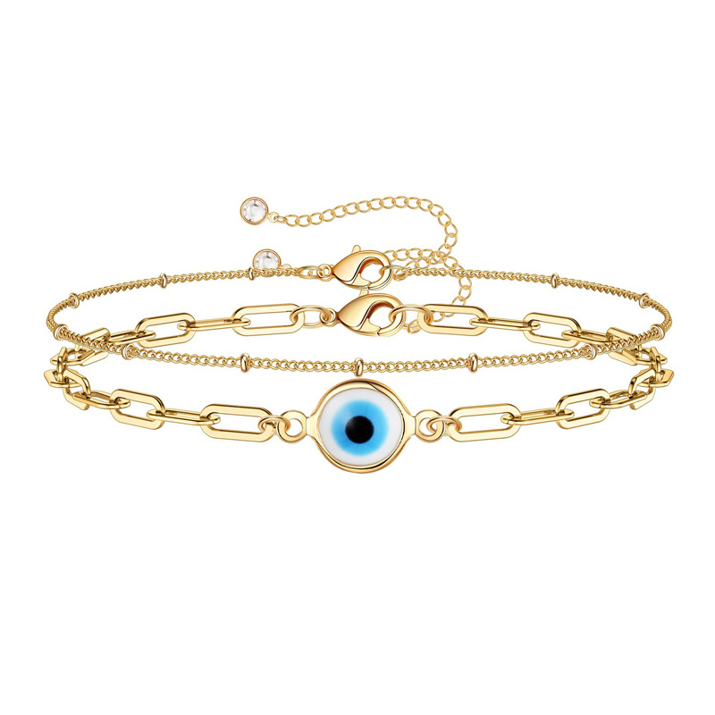 Layered Gold-Tone Chain Bracelet