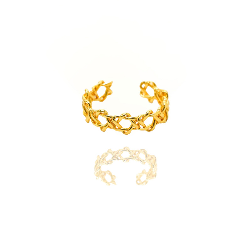 Gold-Tone Celtic Knot Ring
