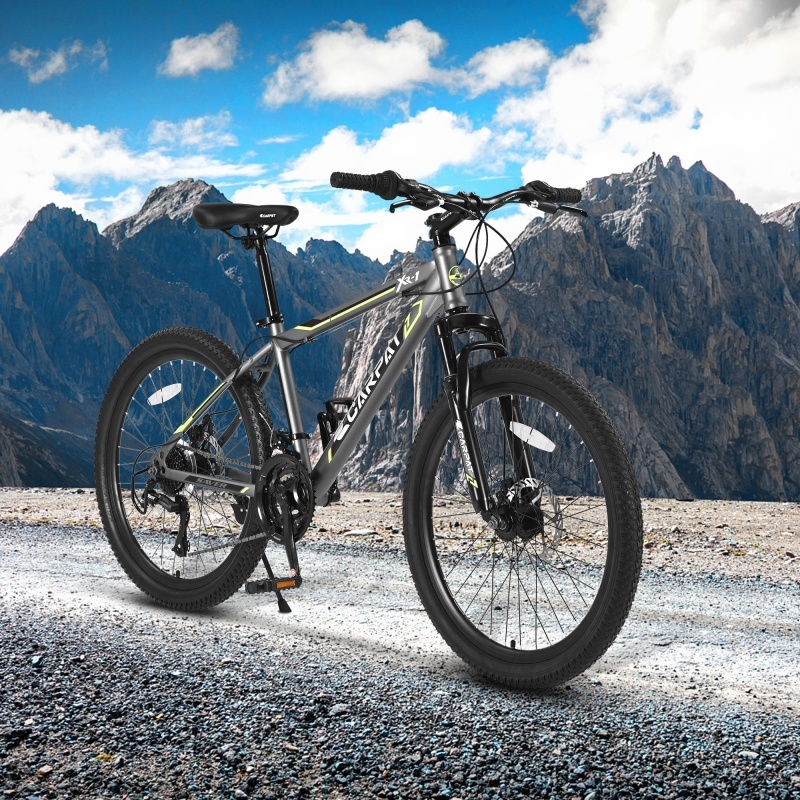 24-Inch 21-Speed Mountain Bike with Dual Disc Brakes