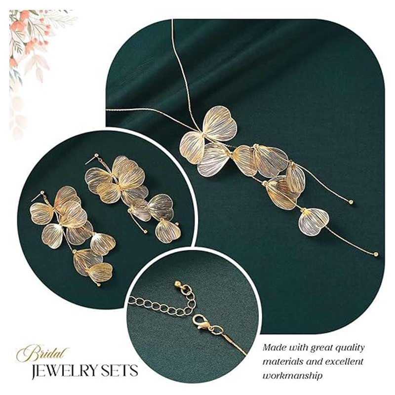 Gold Ginkgo Leaf Choker Necklace - Image 10