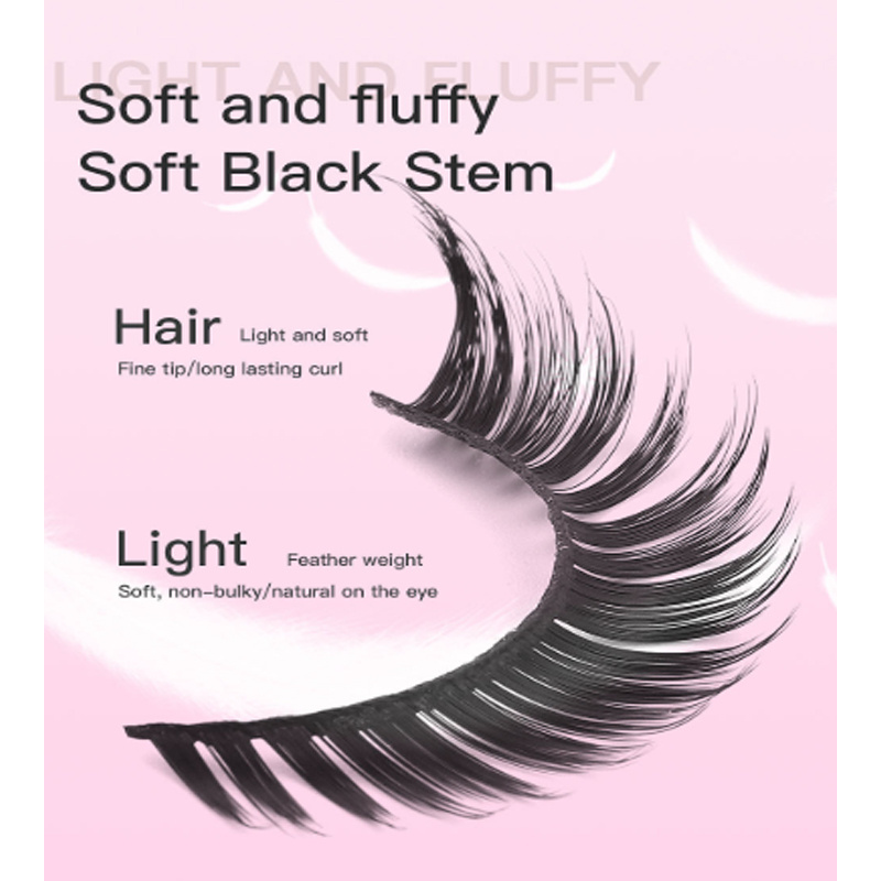 15-Pair 3D Natural Wispy False Eyelashes - Image 3