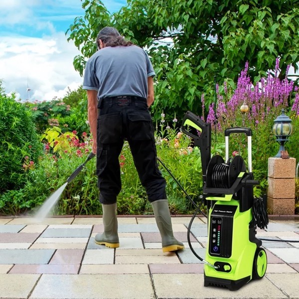 Electric Pressure Washer – 1800W, 3800 PSI, with Hose Reel & 4 Nozzles - Image 5