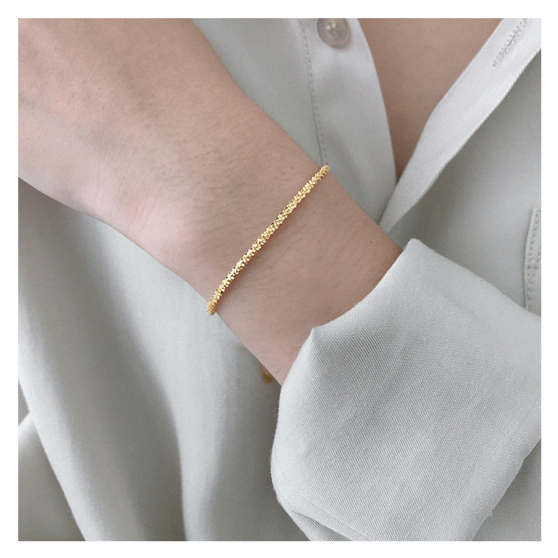 Gold-Tone Necklace & Bracelet Set – 3 Pieces - Image 2