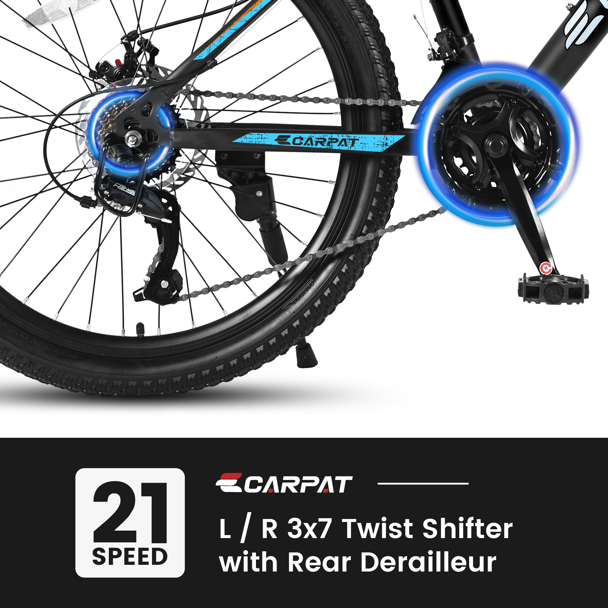 26-Inch 21-Speed Mountain Bike with Disc Brakes - Image 5