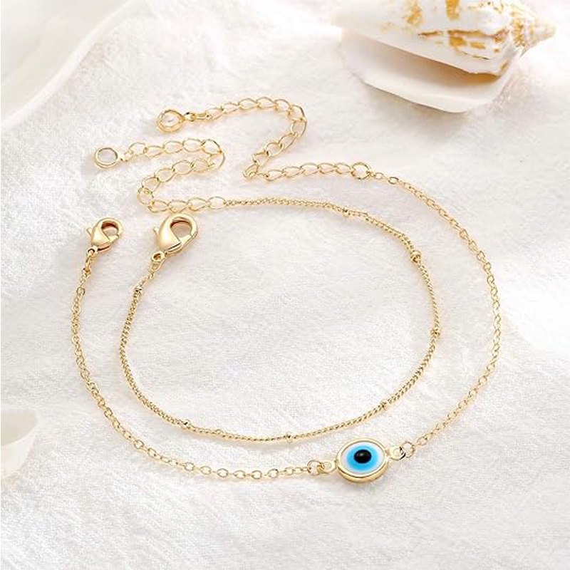 Layered Gold-Tone Chain Bracelet - Image 3