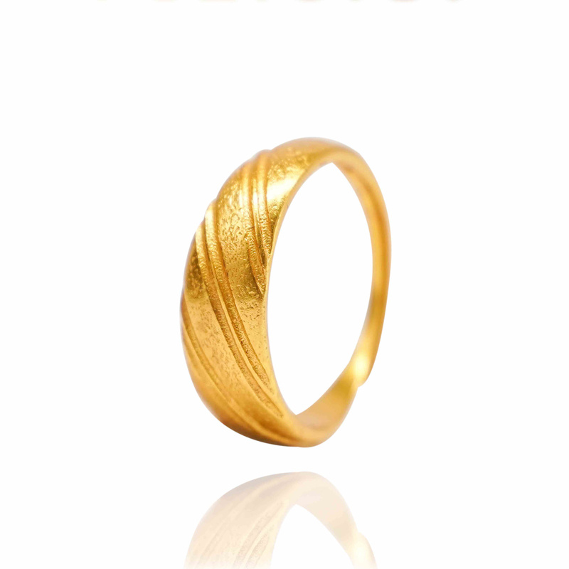 24k Gold Jewelry,Gold-Tone Croissant Band Ring