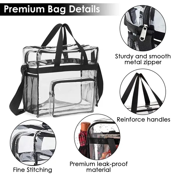 Clear Crossbody Stadium Approved Clear Bag - Image 5