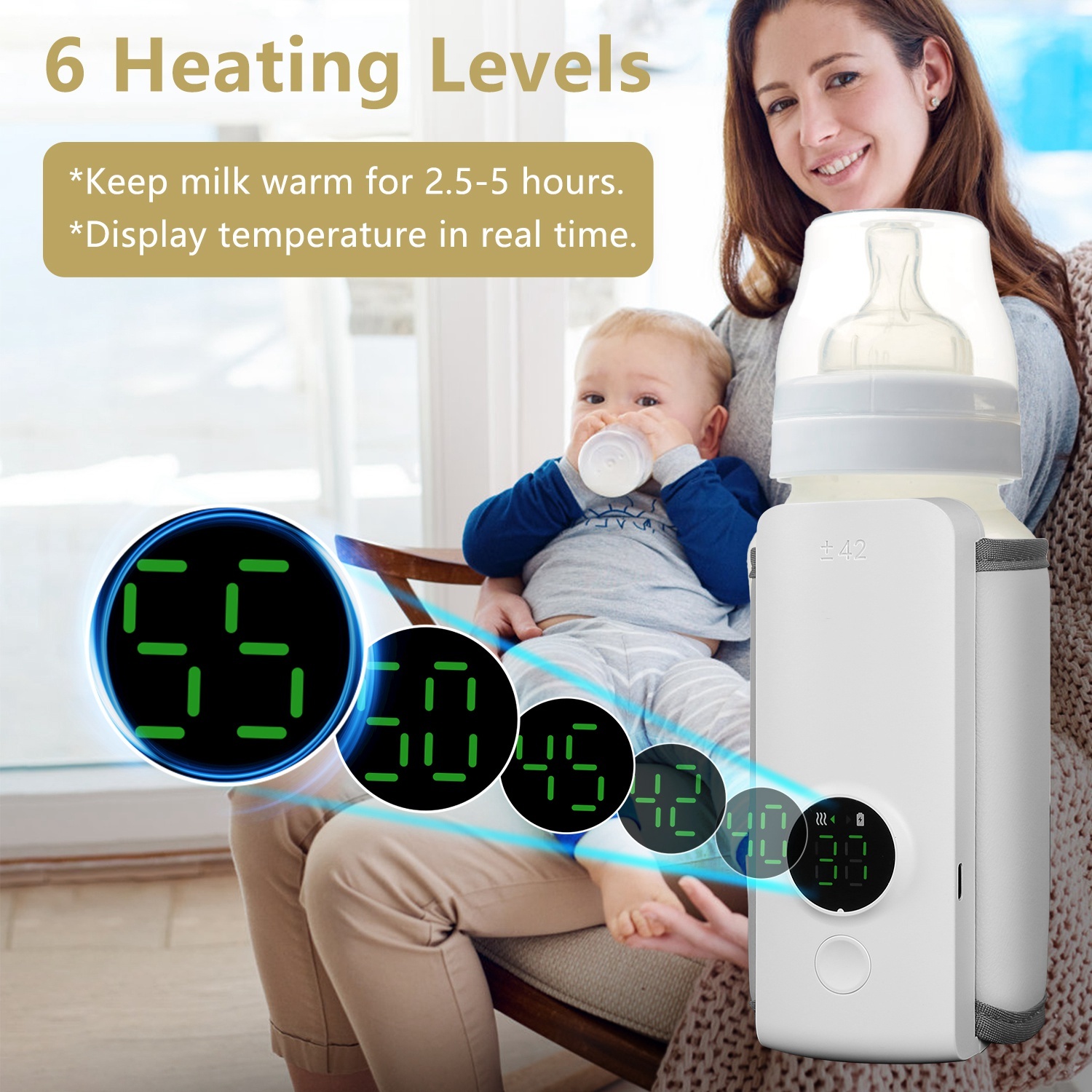 Portable Baby Bottle Warmer – USB Rechargeable - Image 2