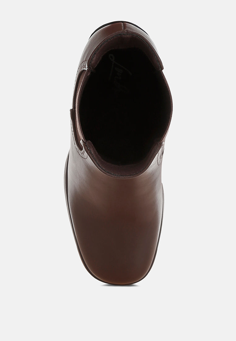 Scuala Faux Leather Chelsea Boots - Image 4