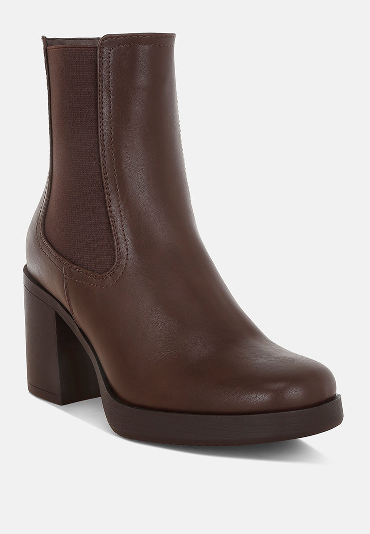 Scuala Faux Leather Chelsea Boots - Image 2
