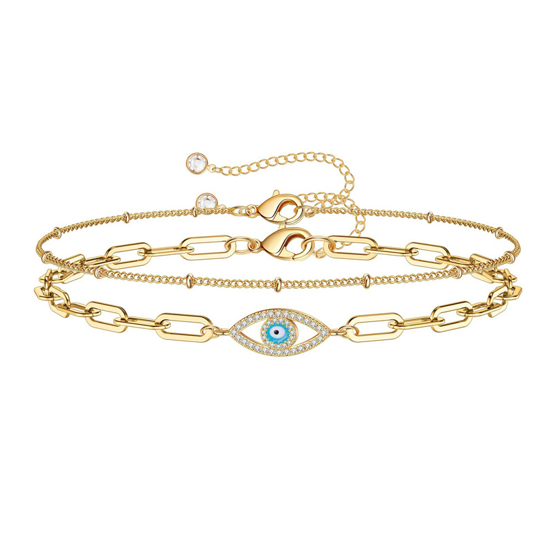 Layered Gold-Tone Chain Bracelet