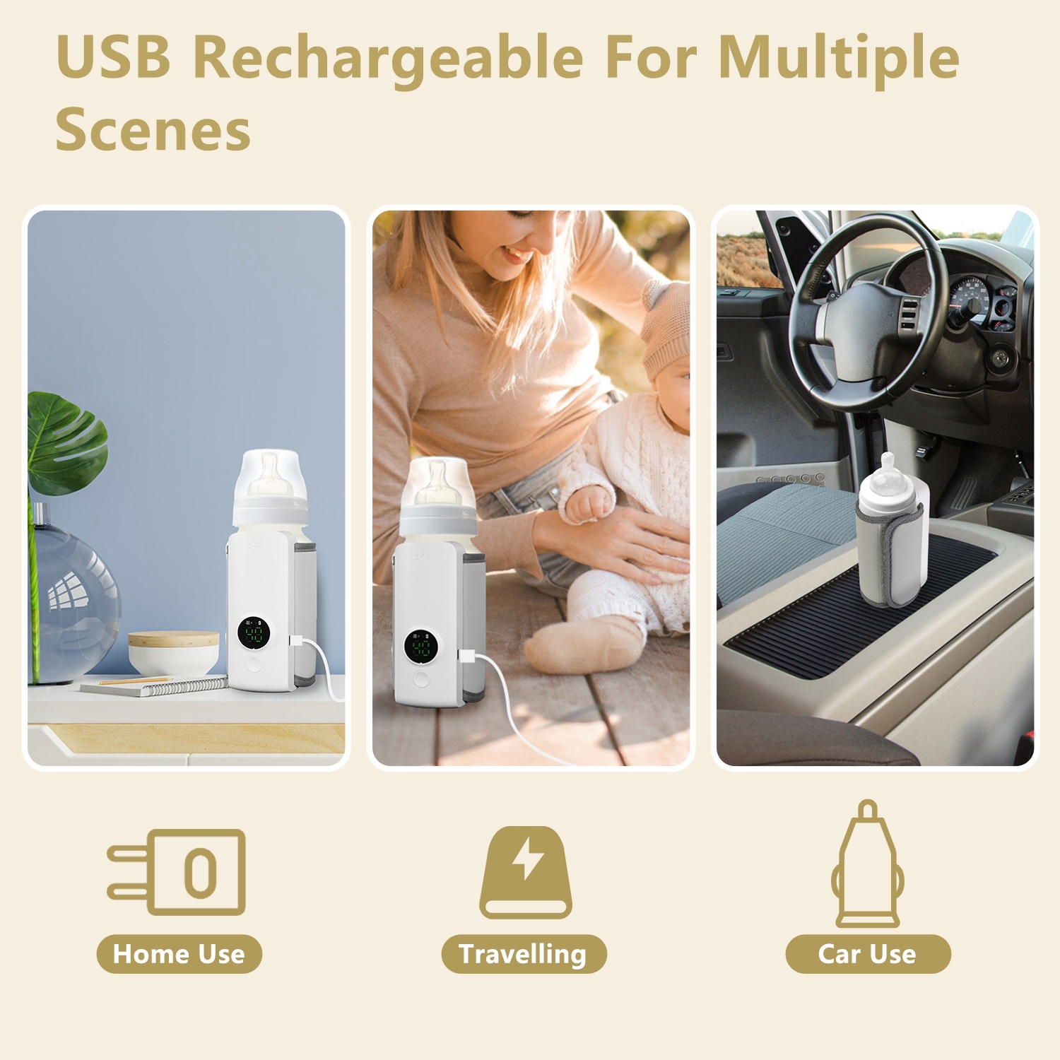 Portable Baby Bottle Warmer – USB Rechargeable - Image 6