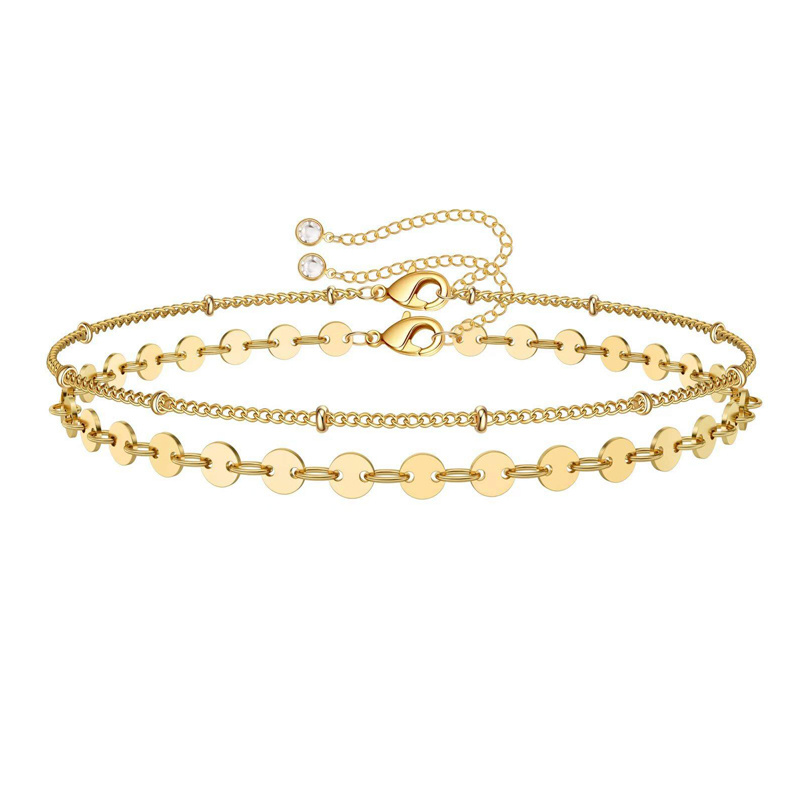 Layered Gold-Tone Chain Bracelet