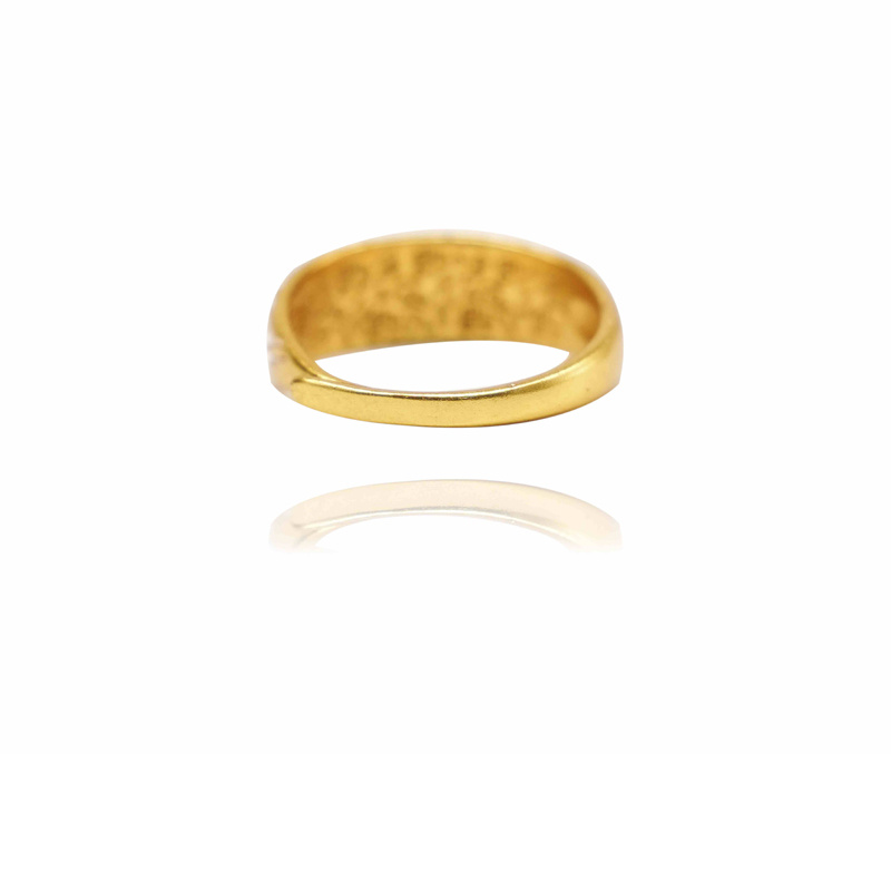 24k Gold Jewelry,Gold-Tone Croissant Band Ring - Image 3
