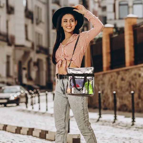 Clear Crossbody Stadium Approved Clear Bag - Image 2