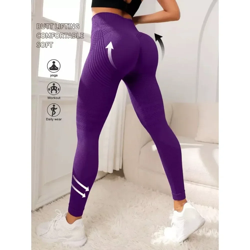 Women's High-Waisted 3D Workout Leggings
