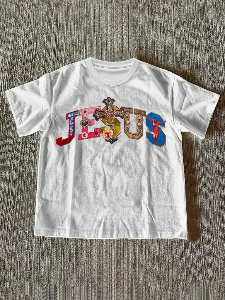 Women's Cotton Cross Graphic T-Shirt